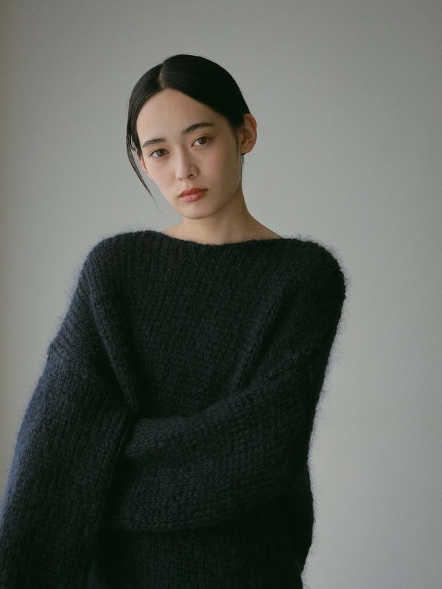 CASA FLINE - 2wayモヘアニットトップス (ネイビー) | Sir online