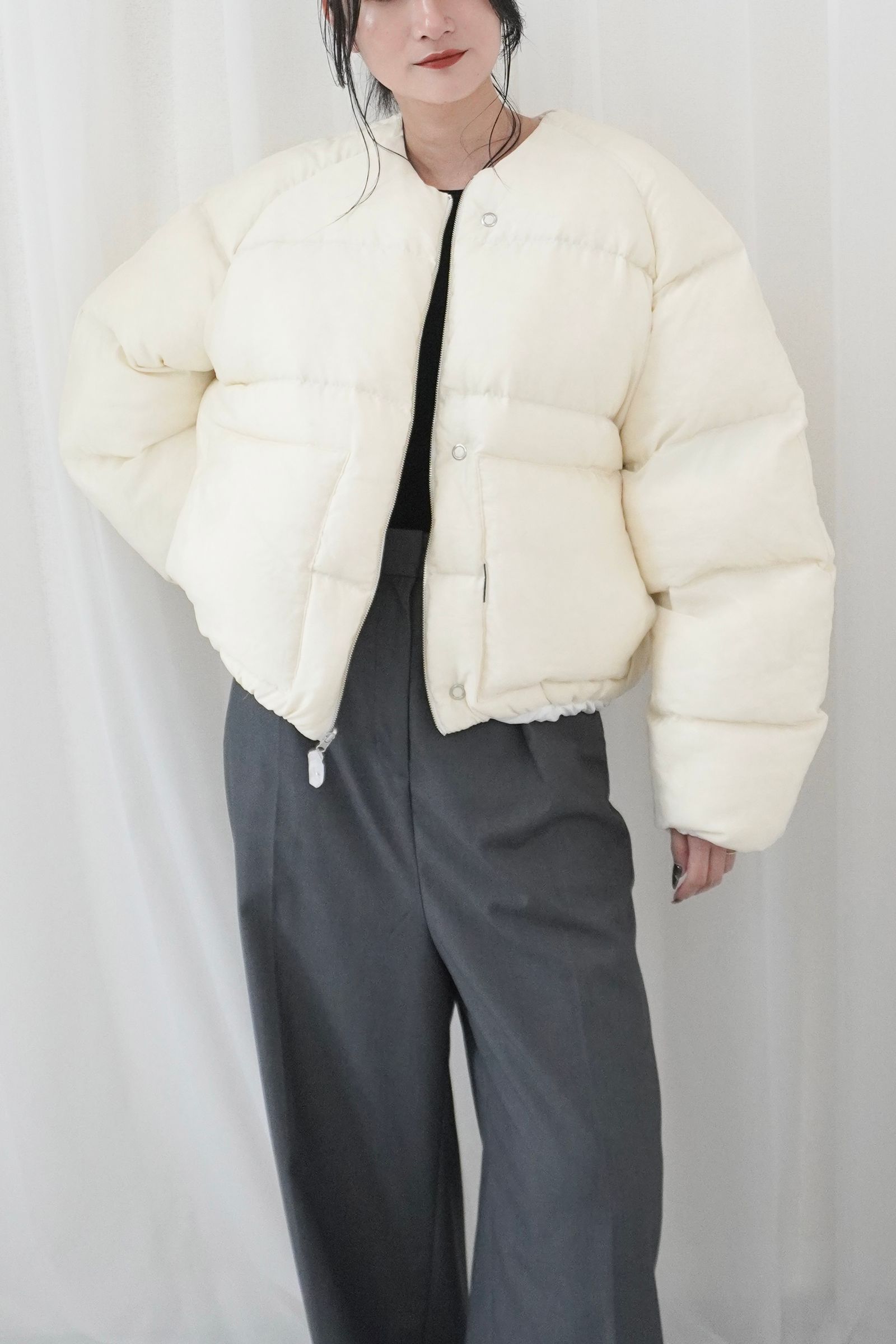 TANAKA - THE DOWN JACKET / リバーシブルダウンジャケット (ホワイト