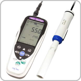 ポータブルマルチ水質計 MM-41DP/MM4-EC(1m)(電気伝導率)｜水質測定器