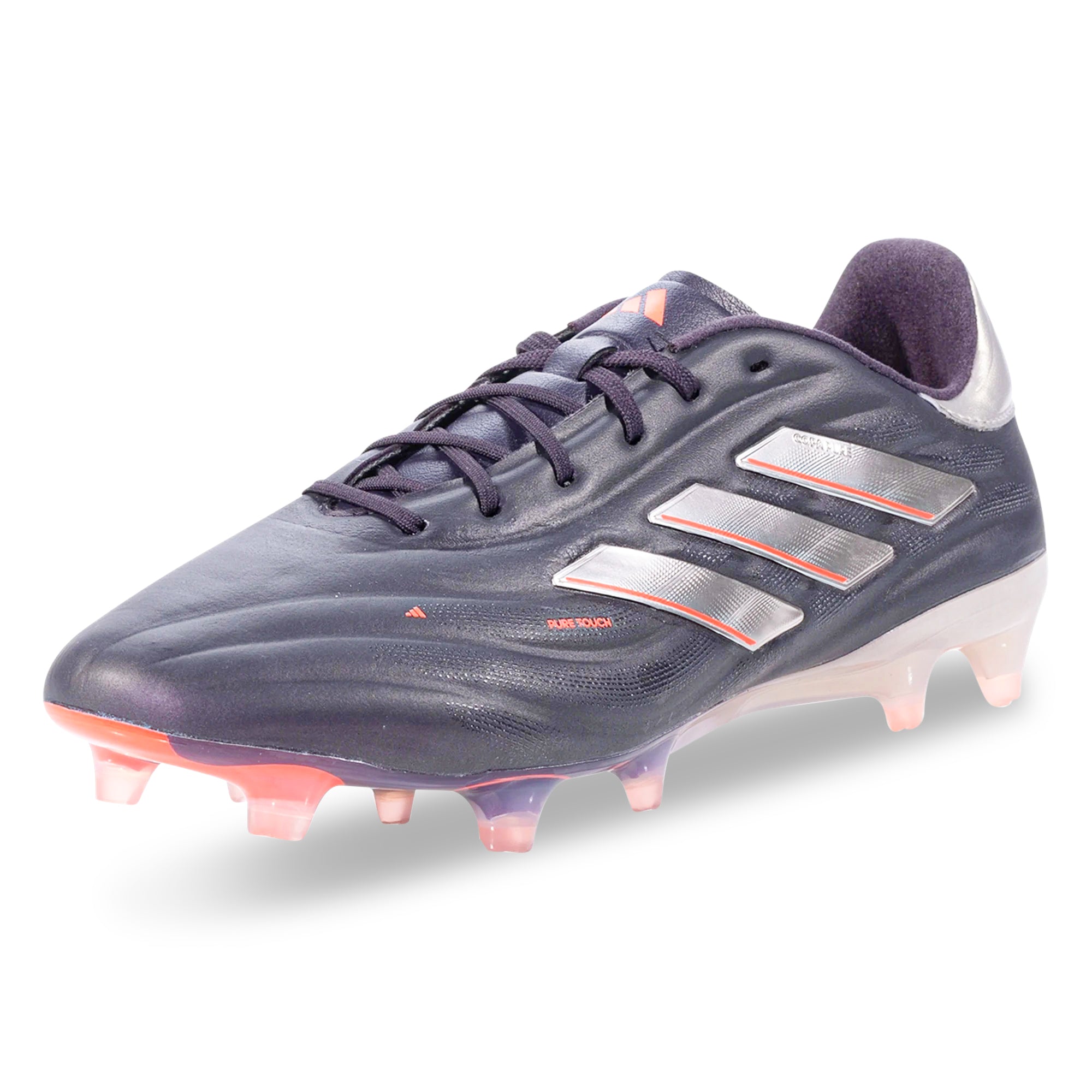 adidas Copa Pure 2 Elite FG Soccer Cleats (Platinum/Metallic/Turbo