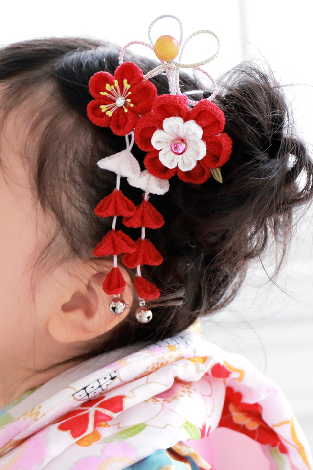 つまみ細工 七五三 スリーピン 髪飾り| きもの館 創美苑