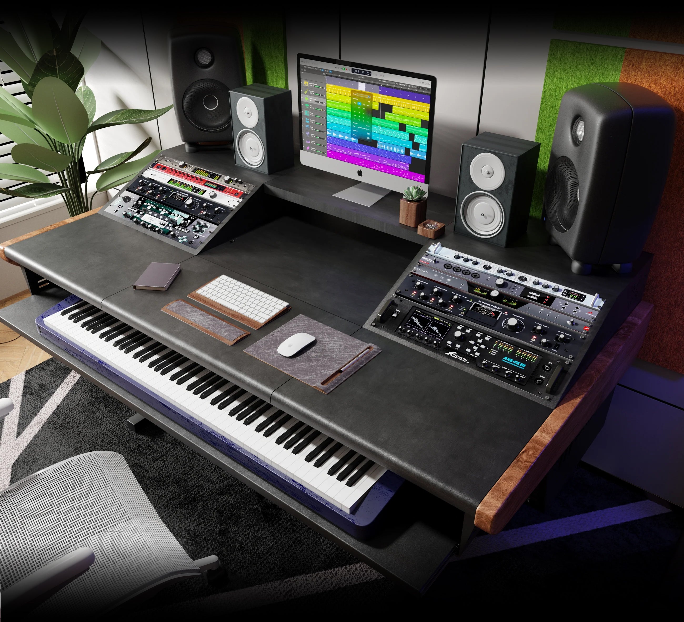 Soundmaker プロ仕様 DTMデスクPF-140/160/180/220 （商品到着日から2