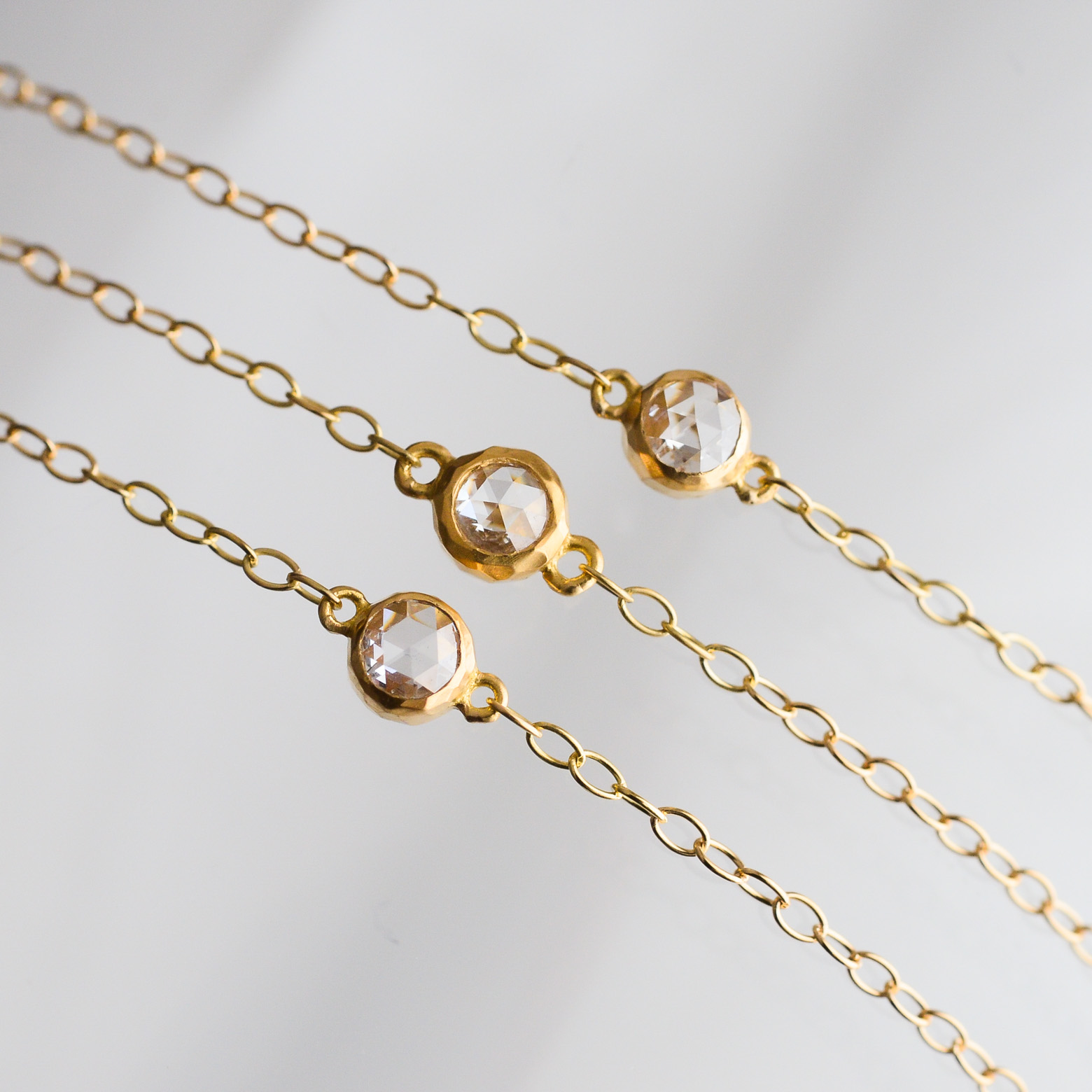 3mm Rose Cut Diamond Bracelet (SOURCE) - SOURCE objects（ソウス