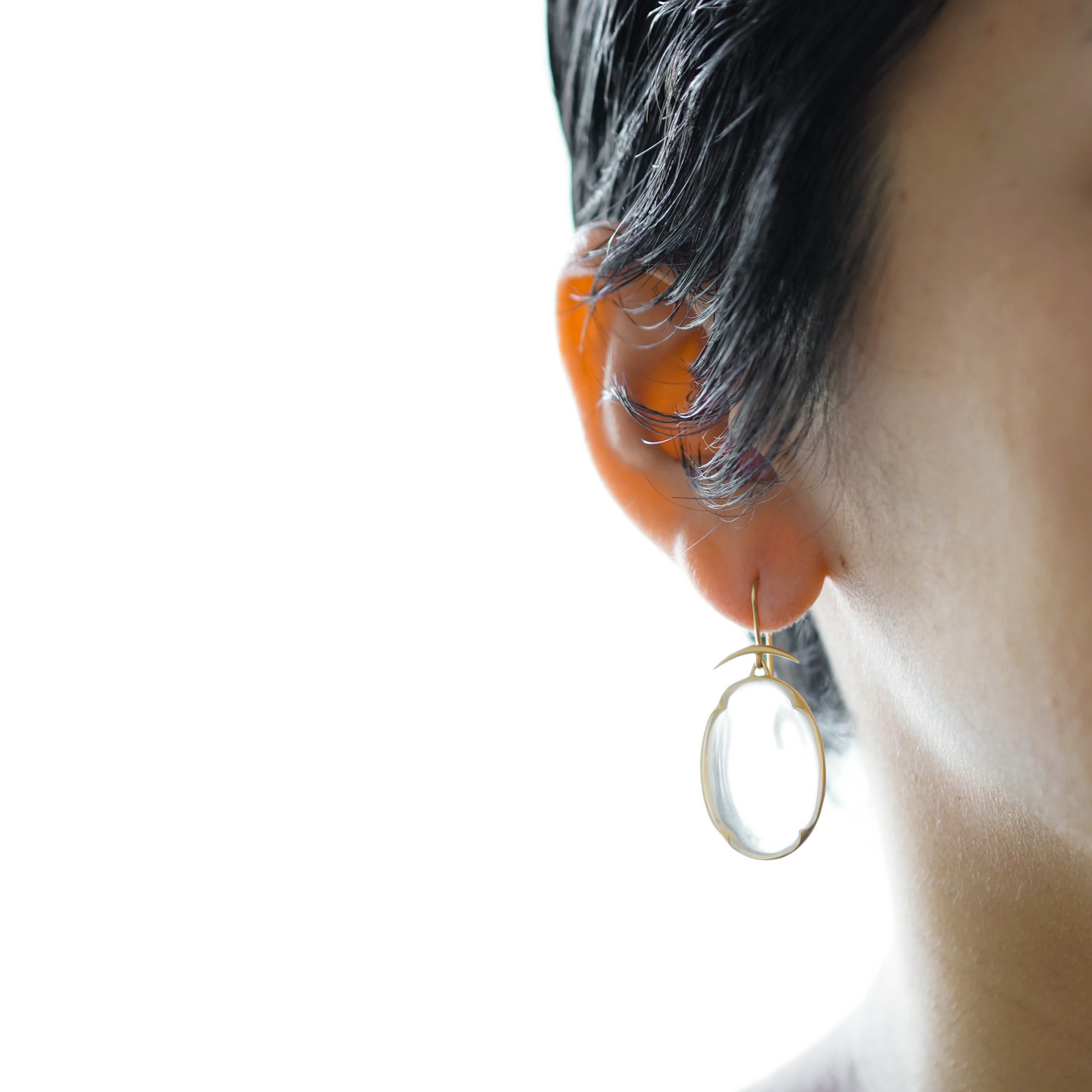 Small Crystal Lens Earrings (Gabriella Kiss) - SOURCE objects