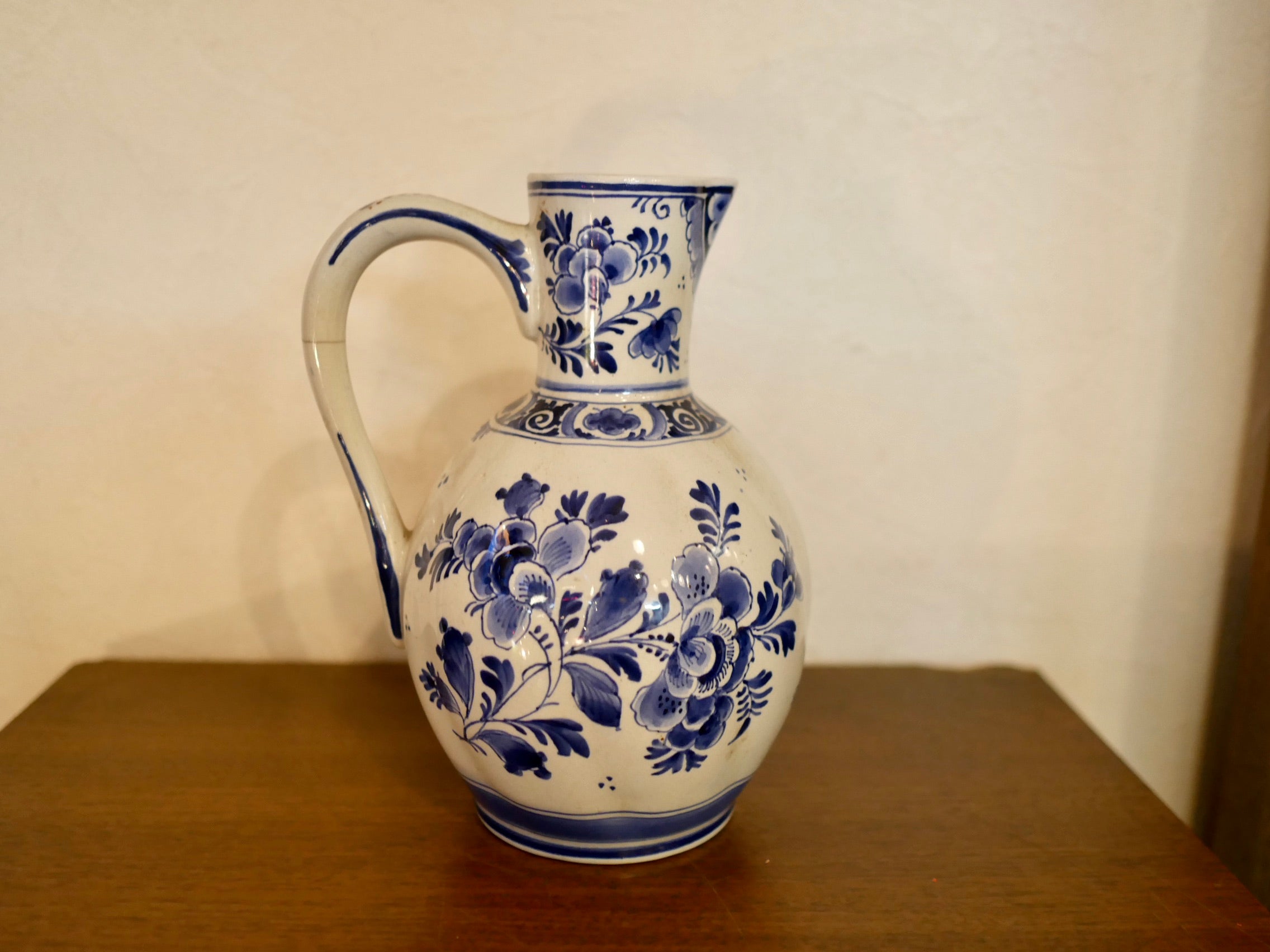 オランダ ロイヤルデルフト フラワーベース アンティーク 共箱 和蘭手