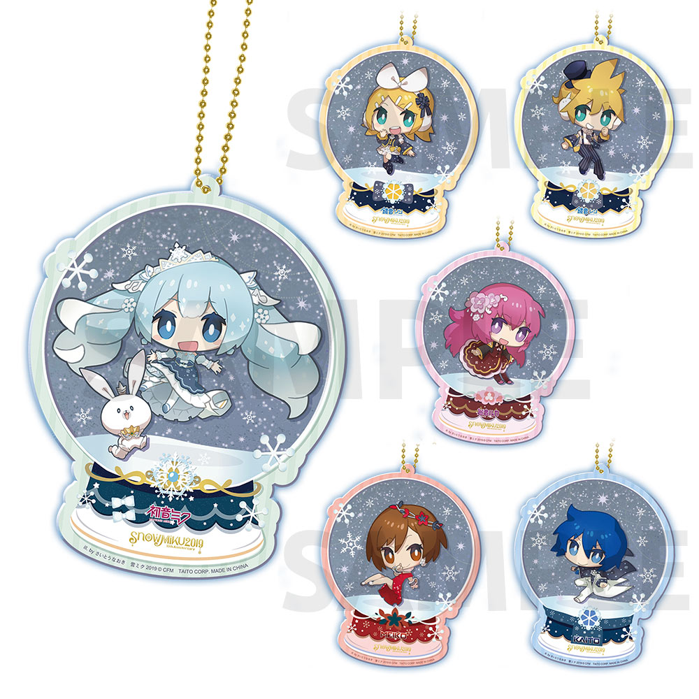 グッズ]SNOW MIKU 2019 ラメ入りアクリルチャーム（6種ランダム販売