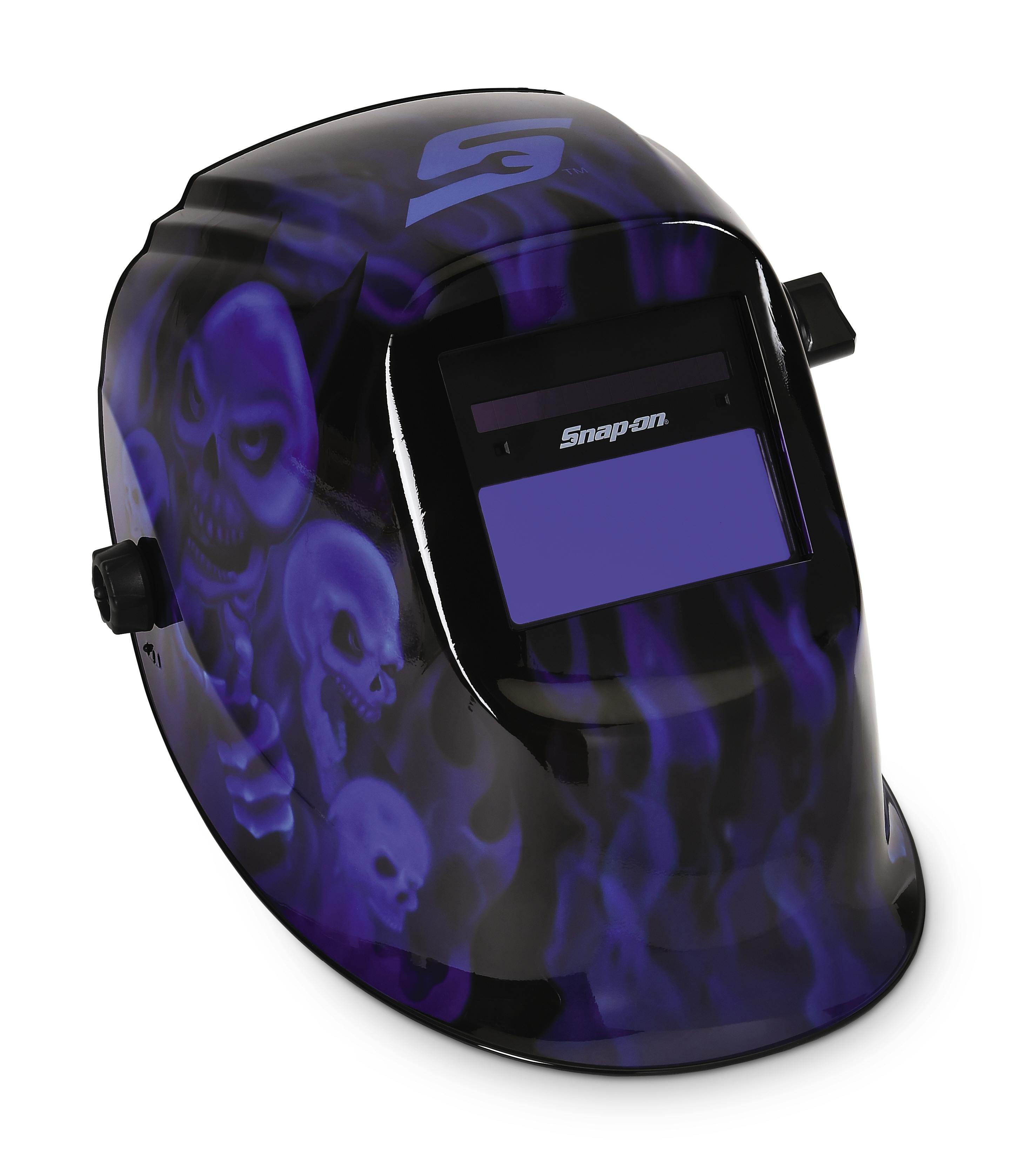 Blue Skulls Welding Helmet (Blue) - Snap-on Industrial