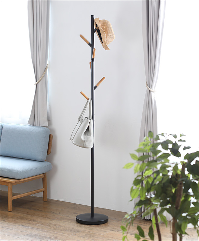 ポールハンガー コートハンガー PLAIN プレーン 山崎実業 おしゃれ