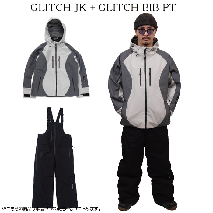 スノーボード ウェア ノマディック NOMADIK GLITCH BIB PNT BLACK 送料