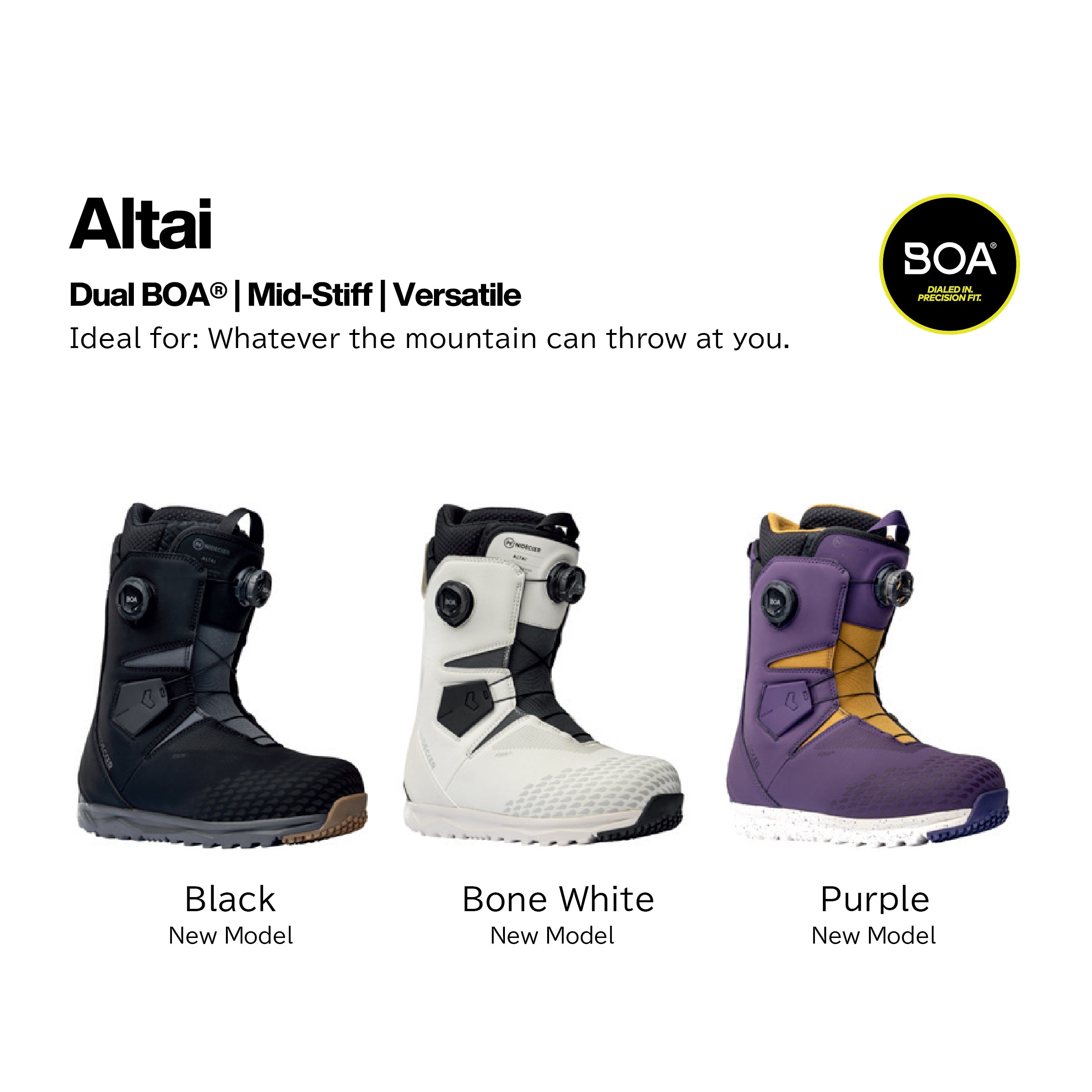 スノーボード ブーツ ナイデッカー NIDECKER ALTAI BLACK 25-26 送料