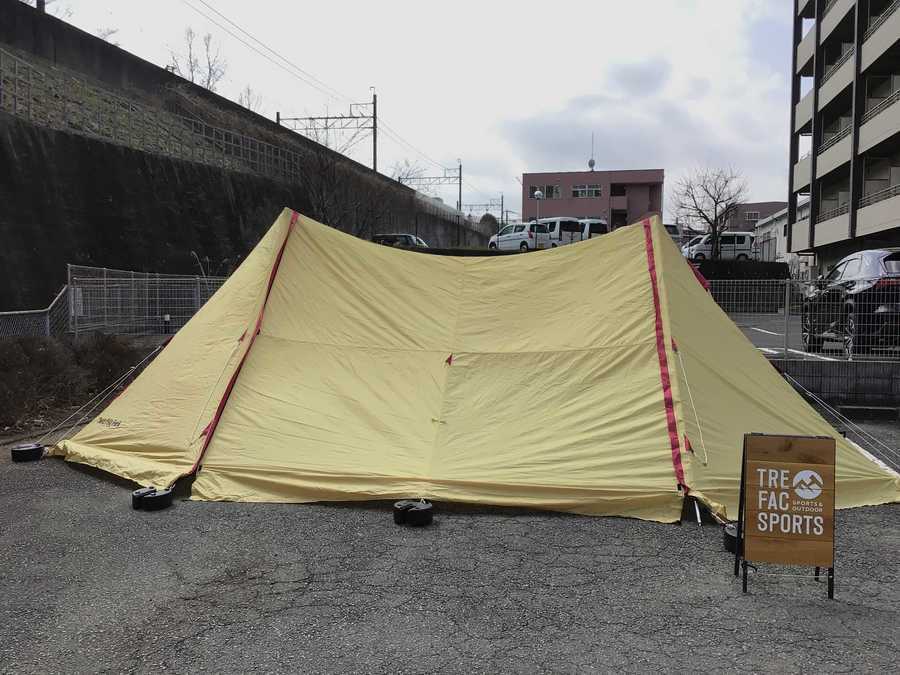 オガワ【ツインピルツフォーク】開放感抜群で快適なキャンプを実現