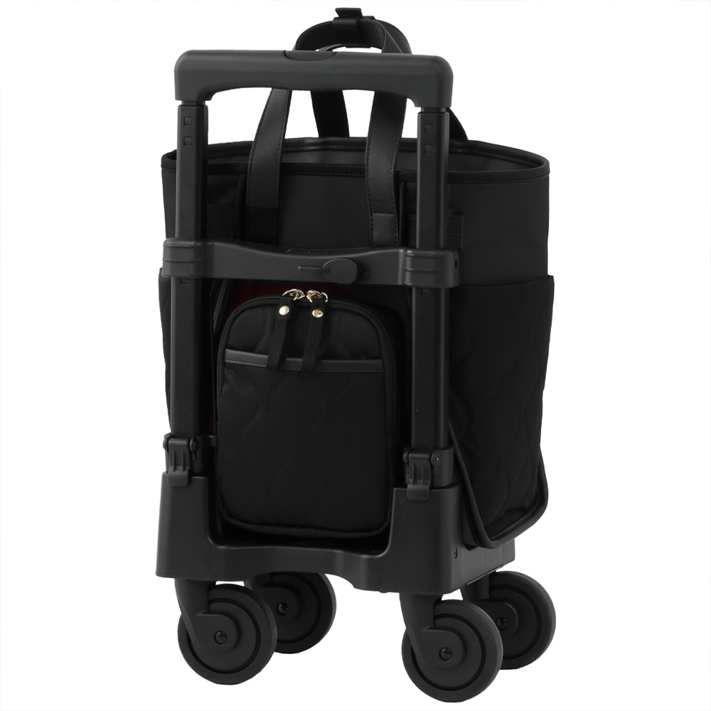 D-676 プーフォ(TS18) ブラック <低振動・低騒音のT2キャスター・4輪