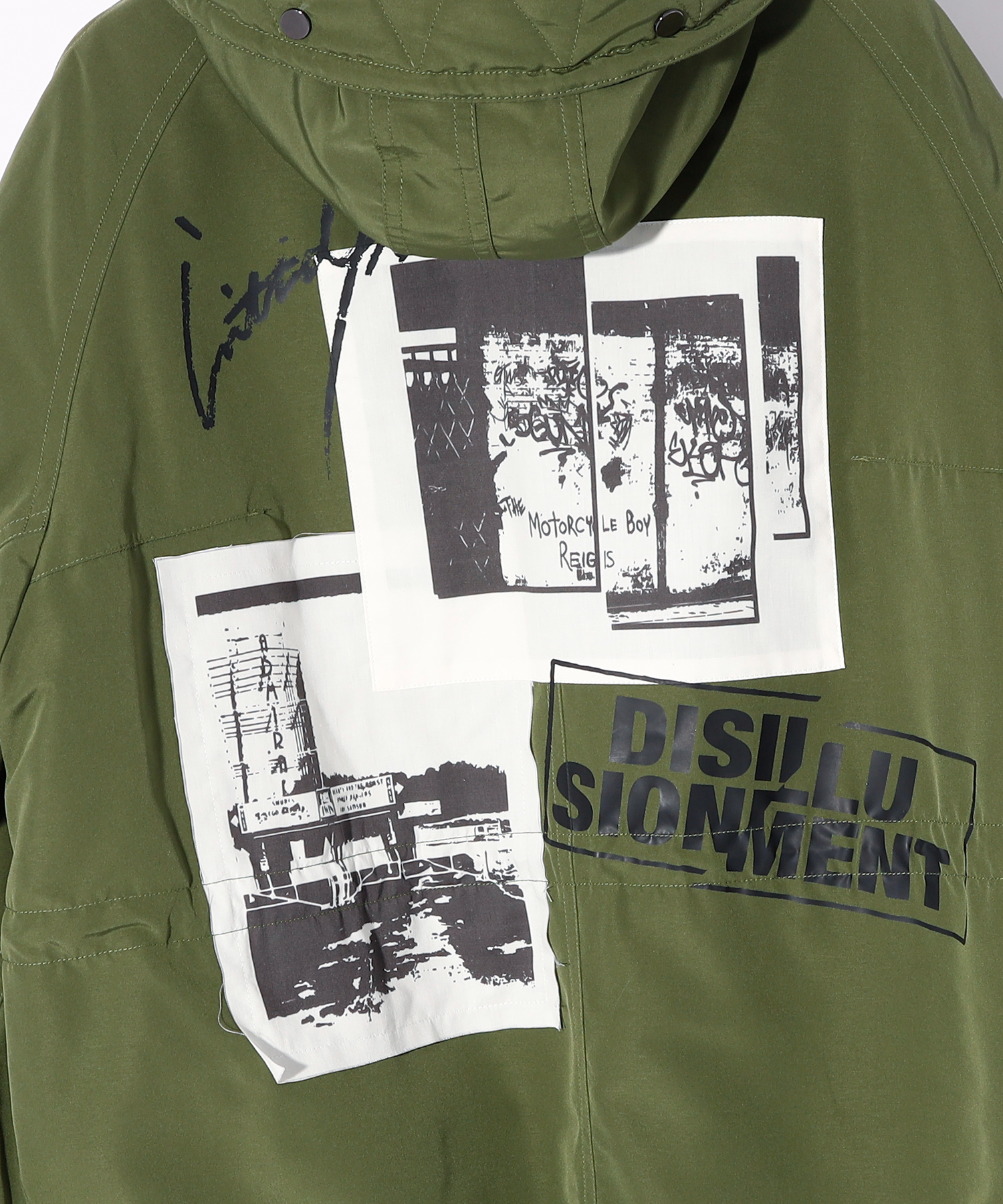 FISHTAIL MODS COAT (GRAPHIC)［KHAKI］ | SWITCHBLADE