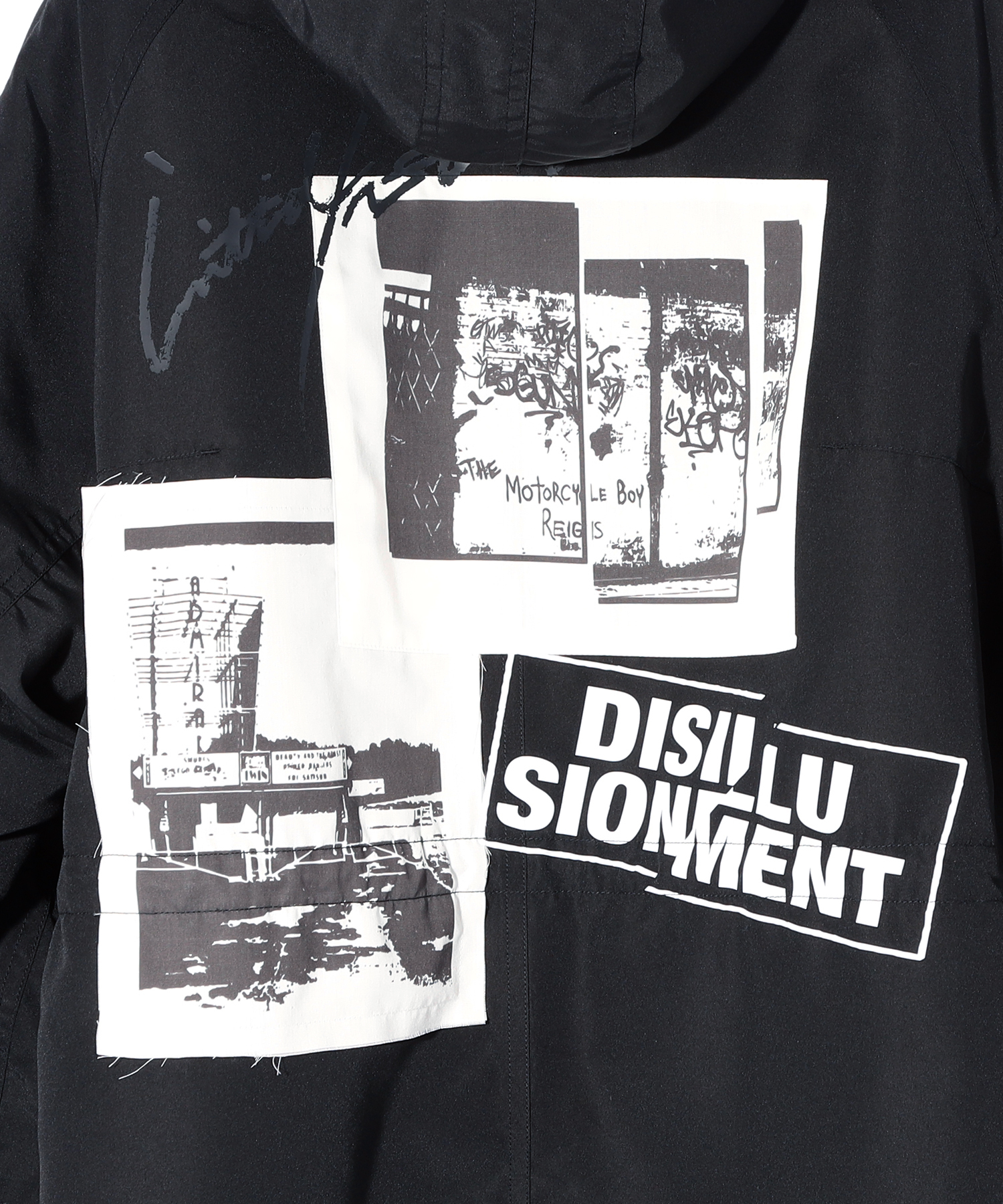 FISHTAIL MODS COAT (GRAPHIC)［BLACK］ | SWITCHBLADE