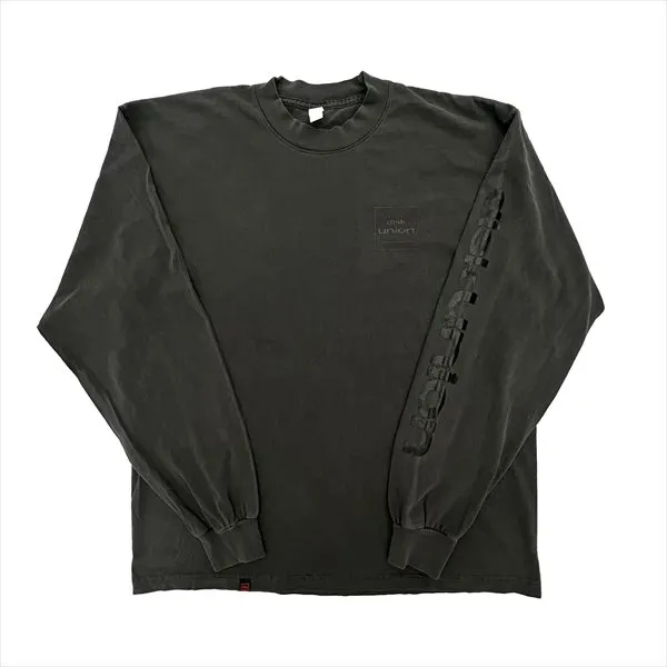 diskunion Long Sleeve Tee Garment Dyed (Black/XL)/DISKUNION