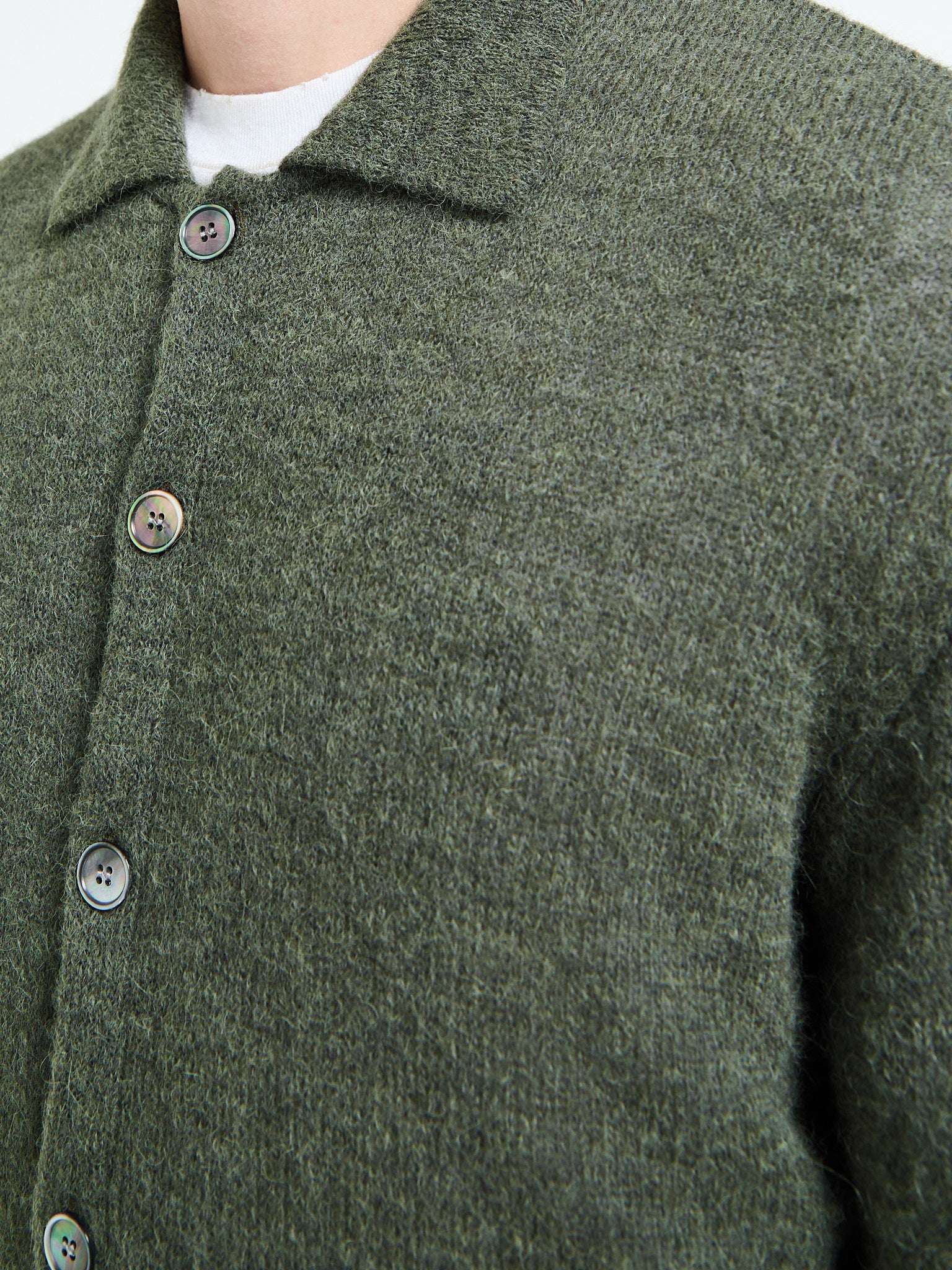 Our Legacy - Evening Polo in Moss Green Fuzzy Alpaca – Stoy