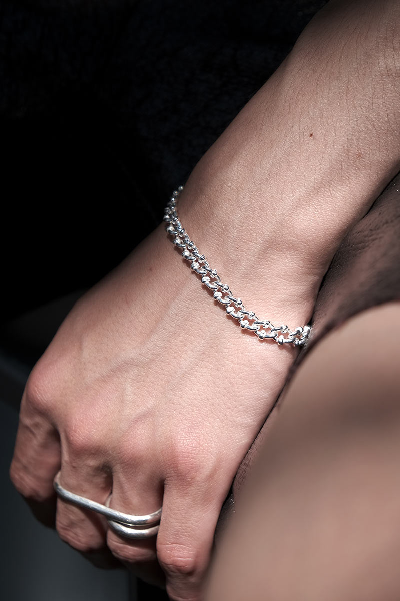 ALL BLUES | DNA BRACELET / POLISHED SILVER シルバー925ブレスレット