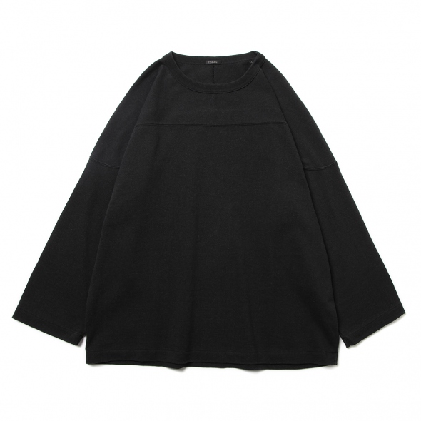 COMOLI / コモリ | フットボールTシャツ - Fade Black | 通販 - 正規