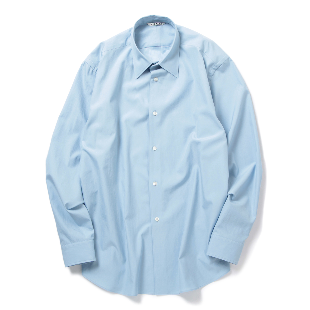 AURALEE / オーラリー | WASHED FINX TWILL SHIRT (メンズ) - Sax Blue