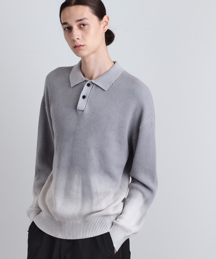 畦編みニットポロシャツブリーチ（ニット/セーター） | tk.TAKEO