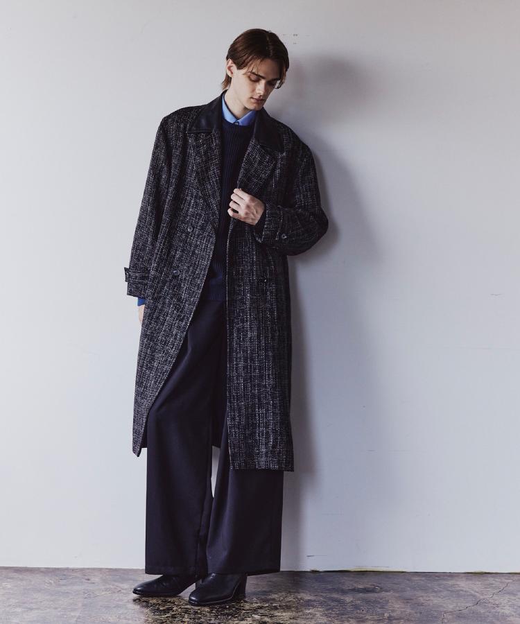 ツイードダブルオーバーコート（チェスターコート） | tk.TAKEO