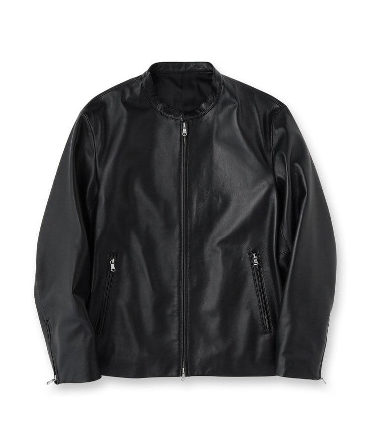 本革】ラムレザーシングルライダース（ライダースジャケット） | tk