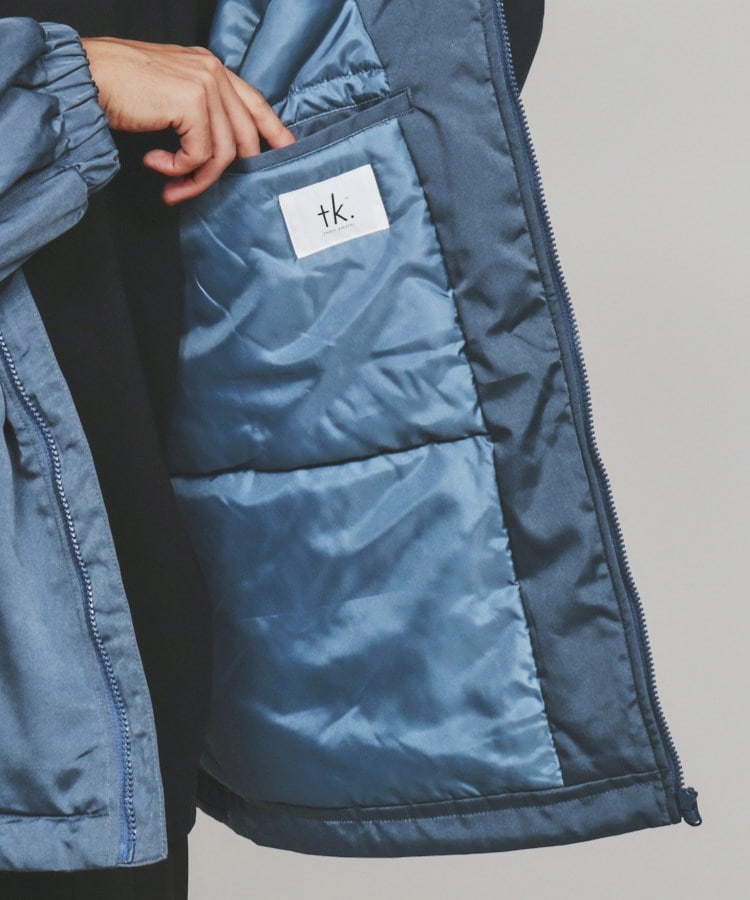 マシンウォッシャブル】REPREVEフード中綿ブルゾン（ブルゾン