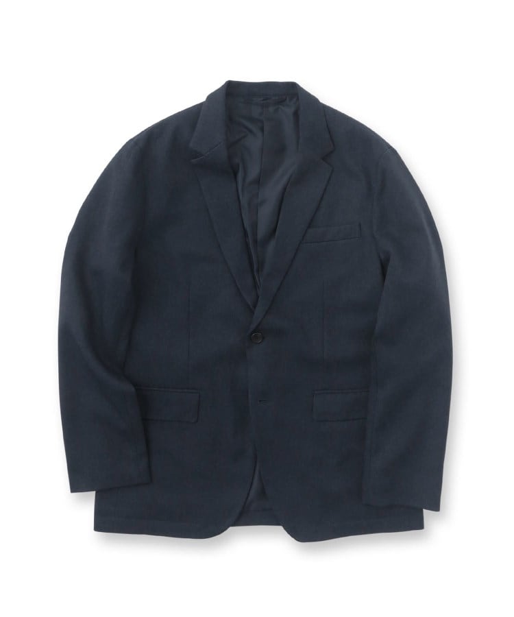 上下2点セット】エステルサージセットアップ／ビジネス対応可（スーツ