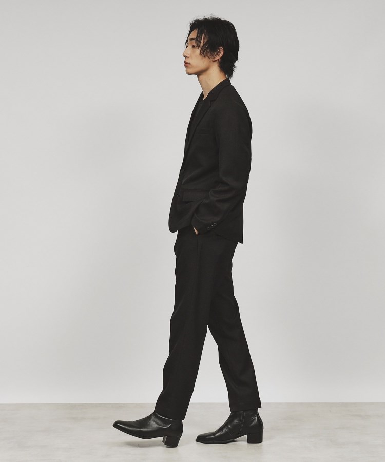 上下2点セット】エステルサージセットアップ／ビジネス対応可（スーツ