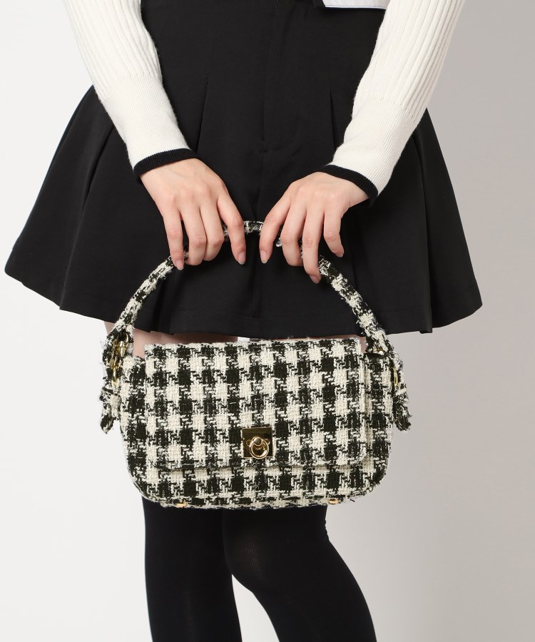 ツイードハンドルフラップショルダー（ショルダーバッグ） | ESPERANZA