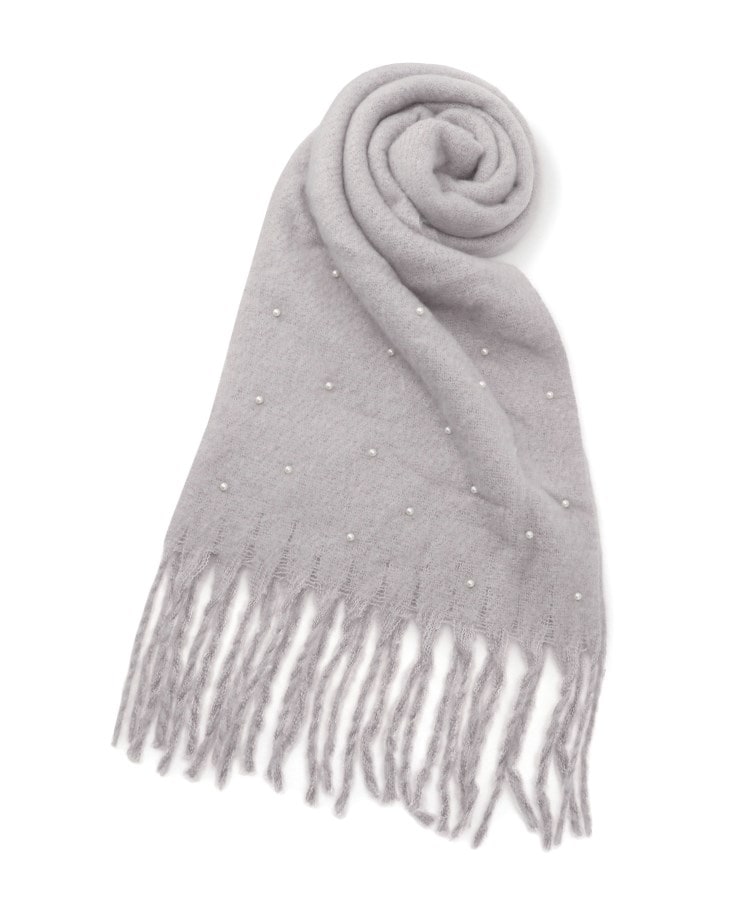 フェイクパール使いストール（ストール・マフラー） | Ober Tashe