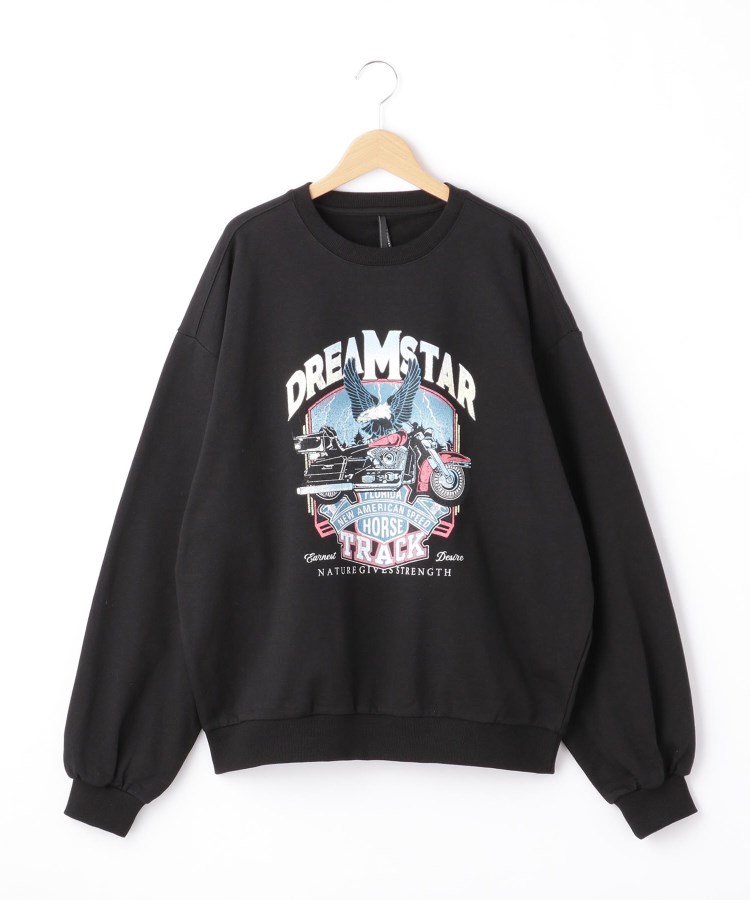 HALHAM 裏毛 先染め プリント クルーネック/トレーナー/スウェット