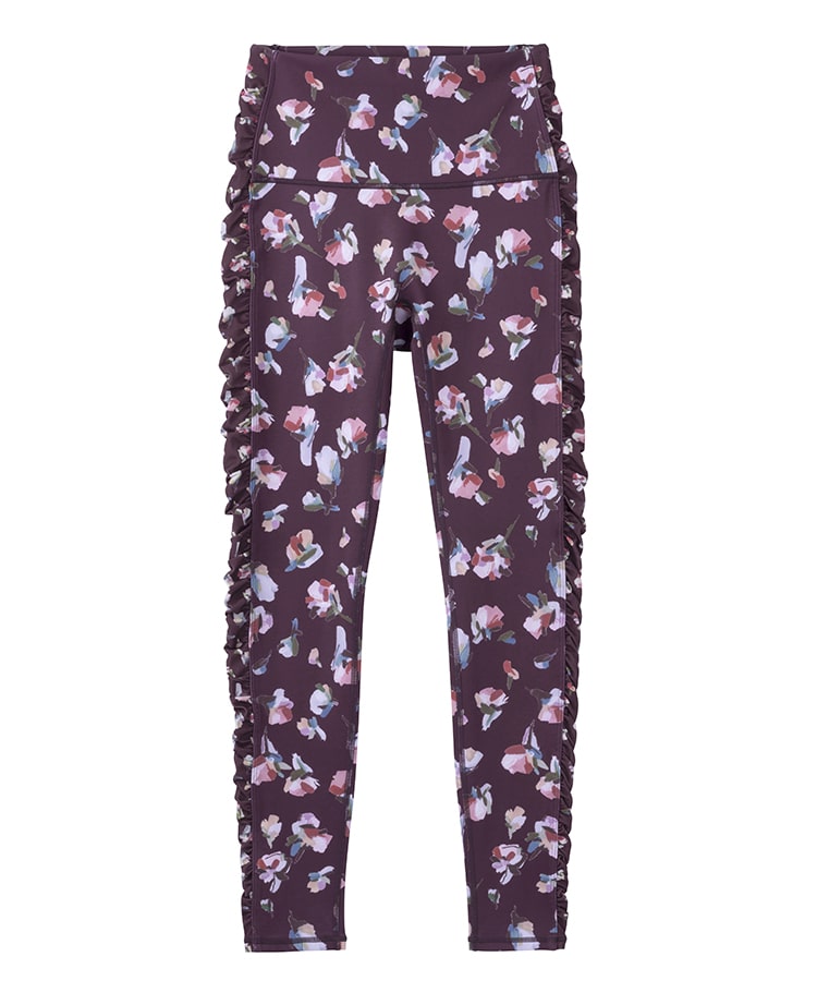 SUKALA】ローズプリントレギンス(XS・S・M・Lサイズ ブラック