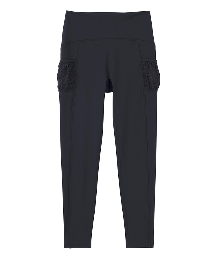 SUKALA】フラワーレースレギンス(XS・S・M・LLサイズ ブラウン