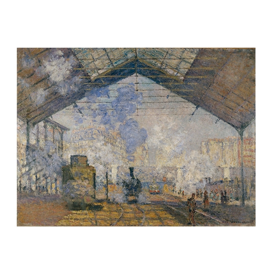 アフロプリント クロード・モネ 『サン・ラザール駅』 額縁付き M