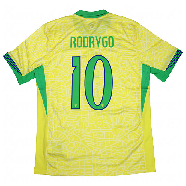 ブラジル代表 2024 ホーム 半袖レプリカユニフォーム 10.ロドリゴ