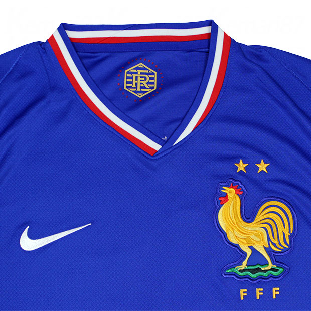 フランス代表 2024 ホーム 半袖レプリカユニフォーム 10.キリアン