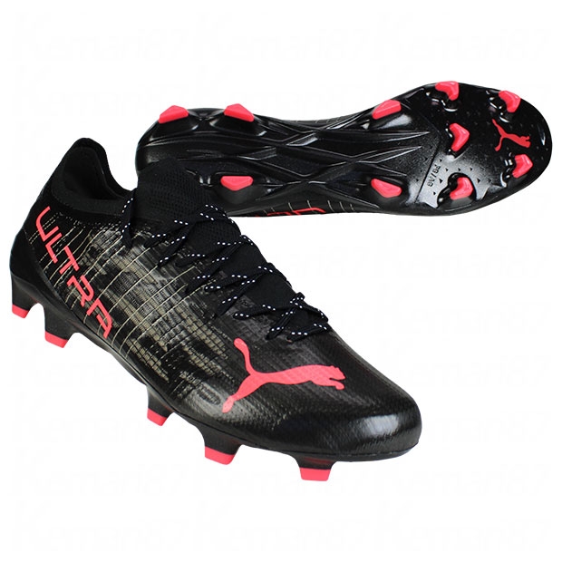 PUMA Ultra 1.3 サッカーシューズ ブラック/イエロー鉄スパイク