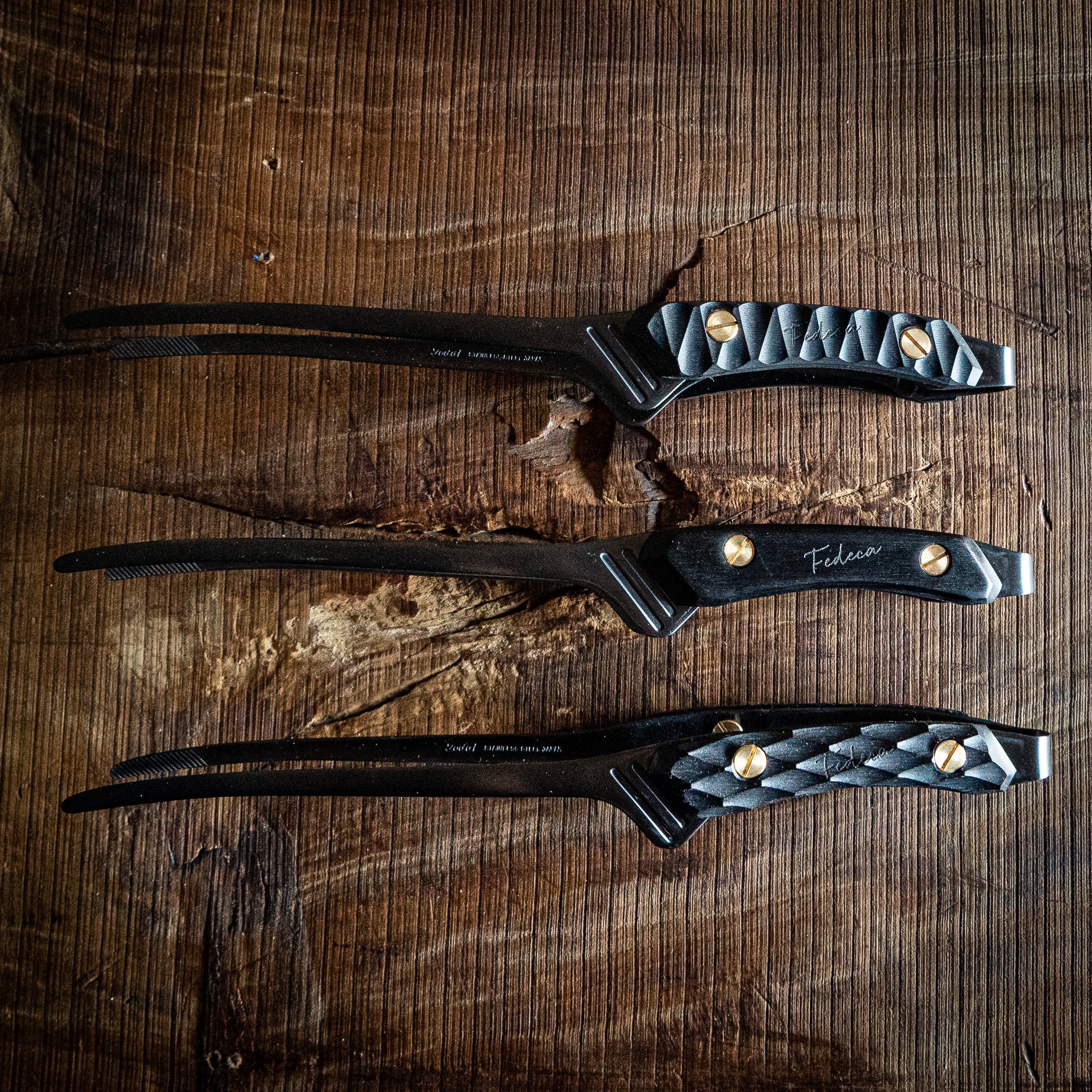 強化木】FEDECA CLEVER TONG プレーンブラック 5,500円