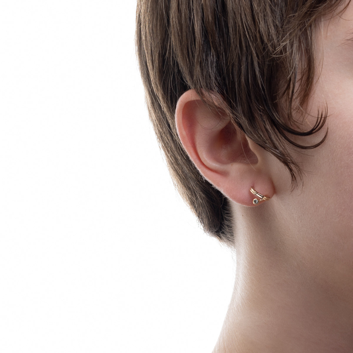 DROSERA ダイヤモンド ピアス 右耳用