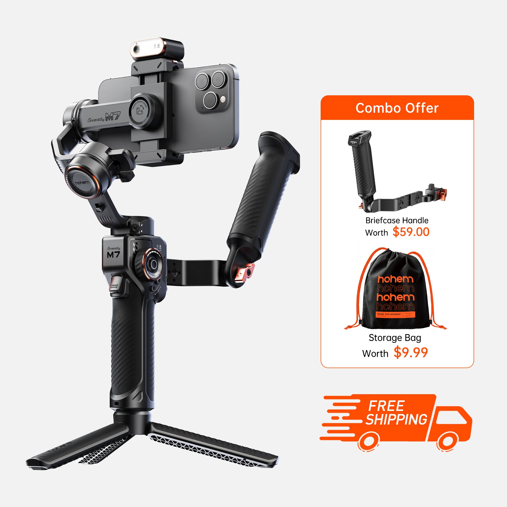 Hohem iSteady M7 – AI-Powered Gimbal for Phone
