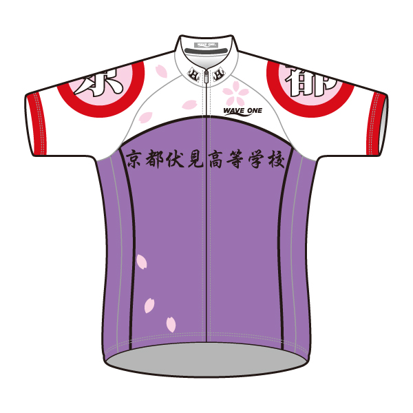 弱虫ペダル 京都伏見高校ver. 半袖サイクルジャージ(XS 紫): サイクル