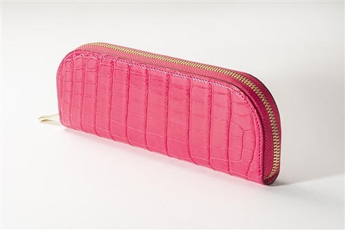 藤本さきこ クロコダイルペンケース【ローズピンク×ピンク】: グッズ