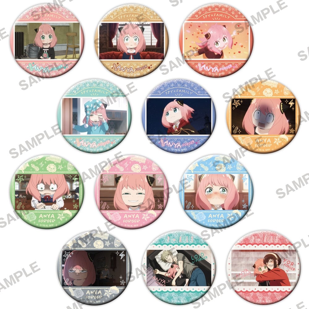 SPY×FAMILY キラキラ缶バッジ vol.3 アーニャだらけver. BOX: その他