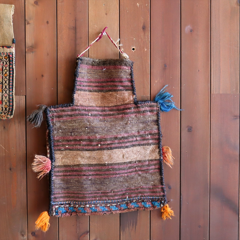 キリムスタイル / 塩袋 ソルトバッグ(ナマクダン) 44×33cm 青いサソリ