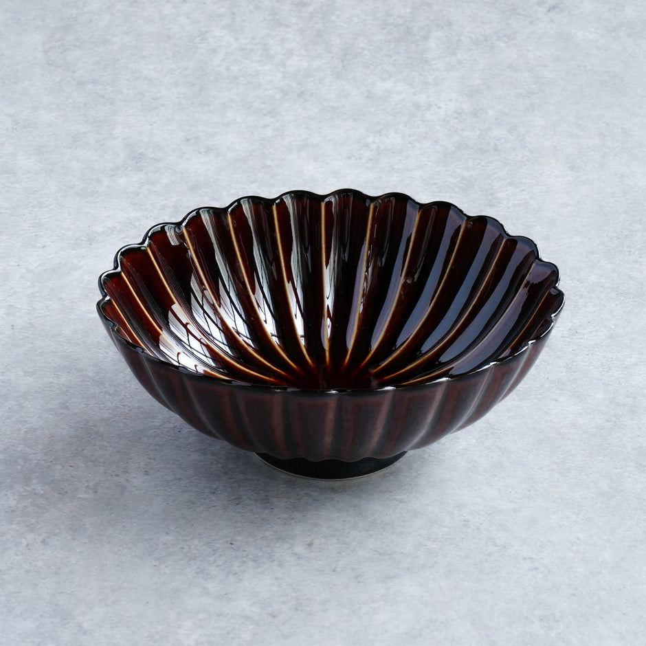 521.香山 窯変荞麦釉丸鉢 盆栽鉢 植木鉢 6.8*4cm ぎやまん陶