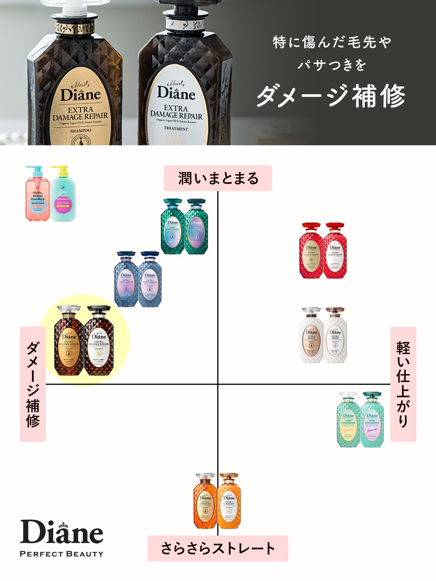 大容量3倍】シャンプー [ダメージ補修] フローラル&ベリーの香り