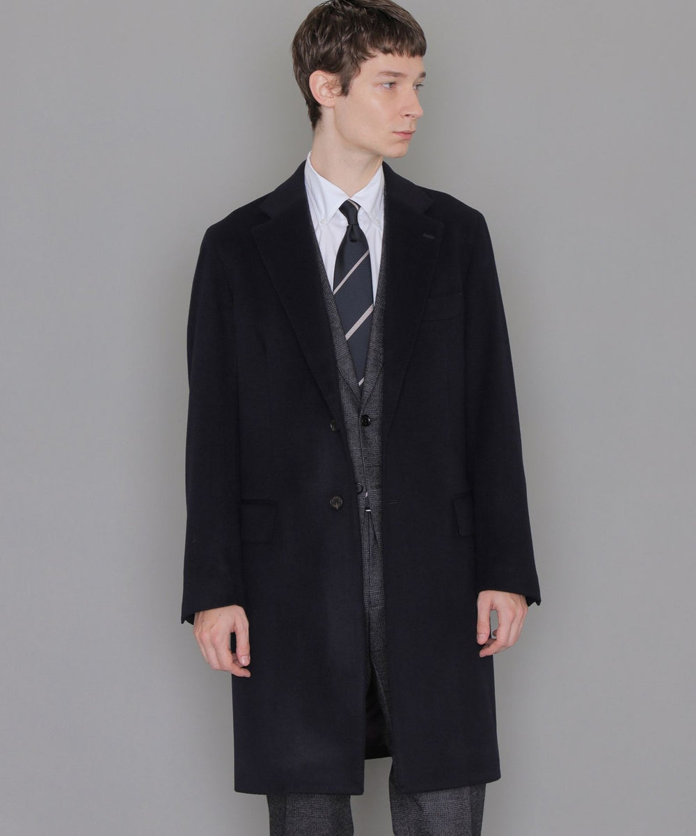 ウールカシミヤビーバーチェスターフィールドコート(コート