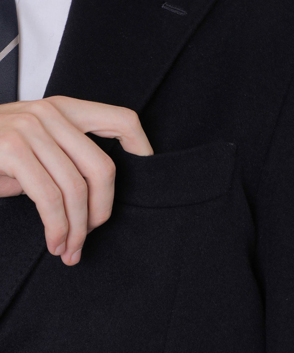 ウールカシミヤビーバーチェスターフィールドコート(コート