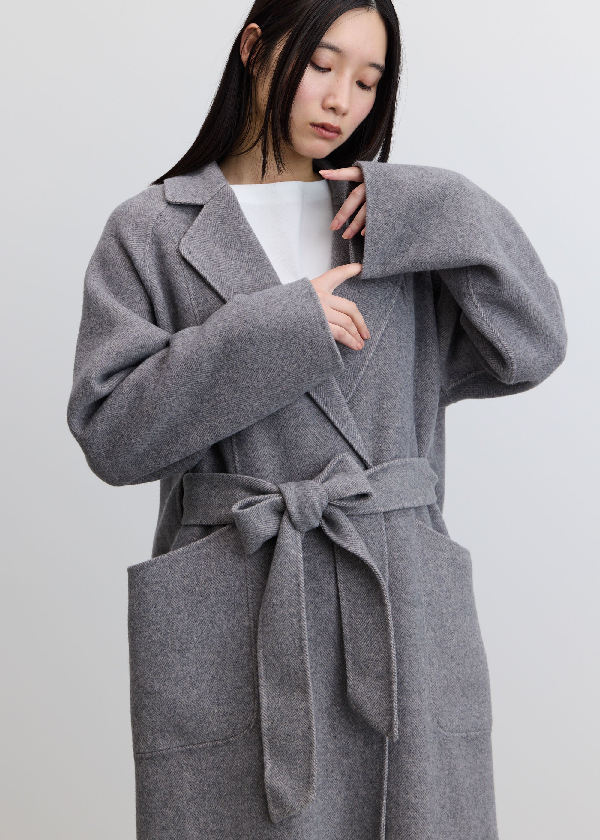 ウールリバーローブコート - SOÉJU online store｜上質な大人の女性の